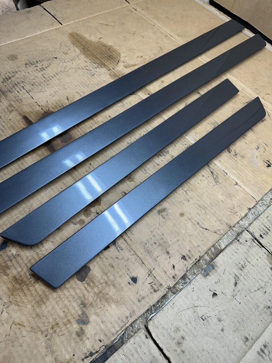 2003 Audi RS6 Lower Door Molding Set OEM Daytona Gray C5  