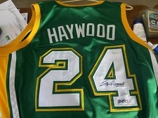 HOFer Spencer Haywood Autographed Seattle Supersonics Jersey JSA Authenticated
