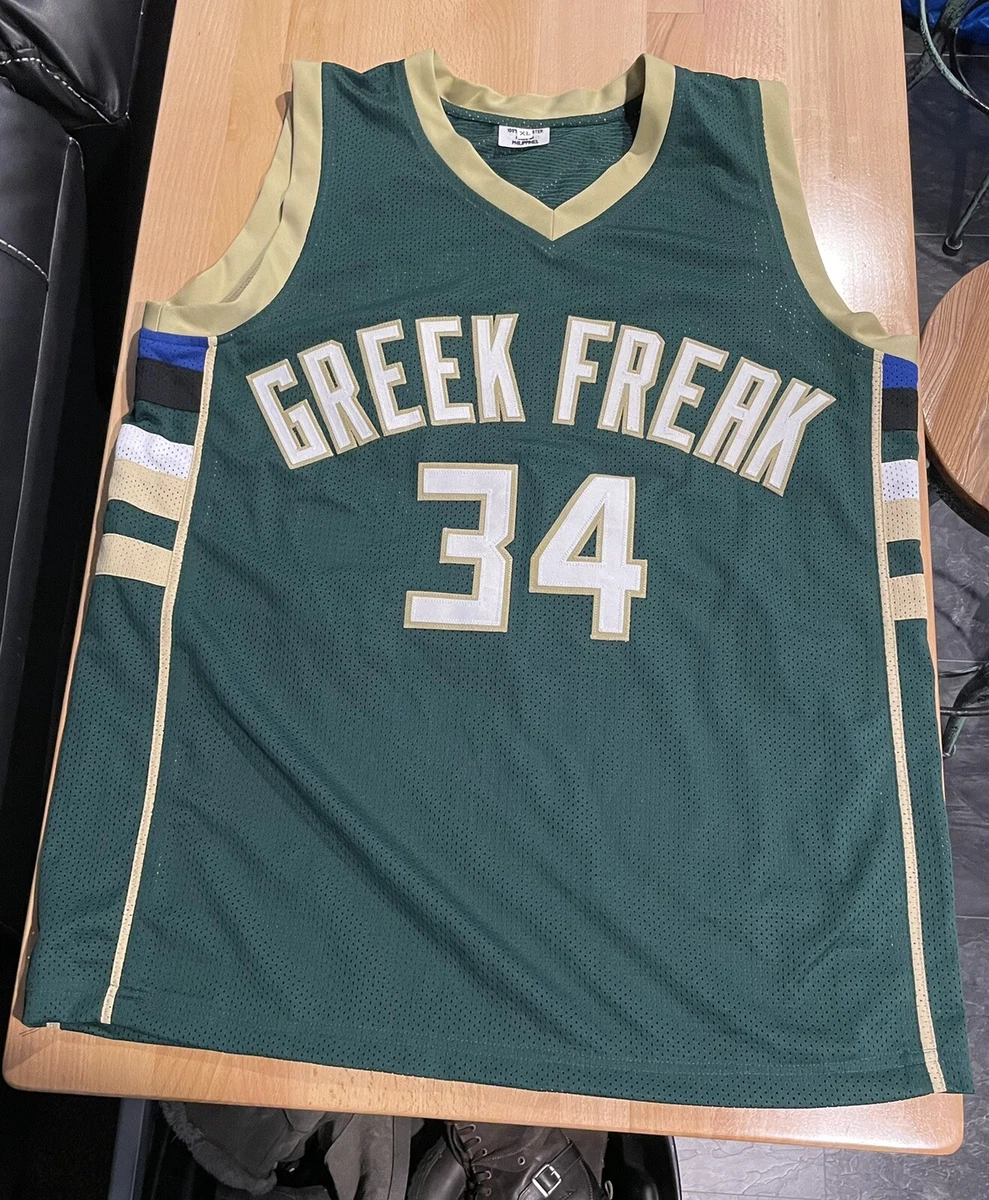 Giannis Antetokounmpo Greek Freak Signed Jersey JSA COA
