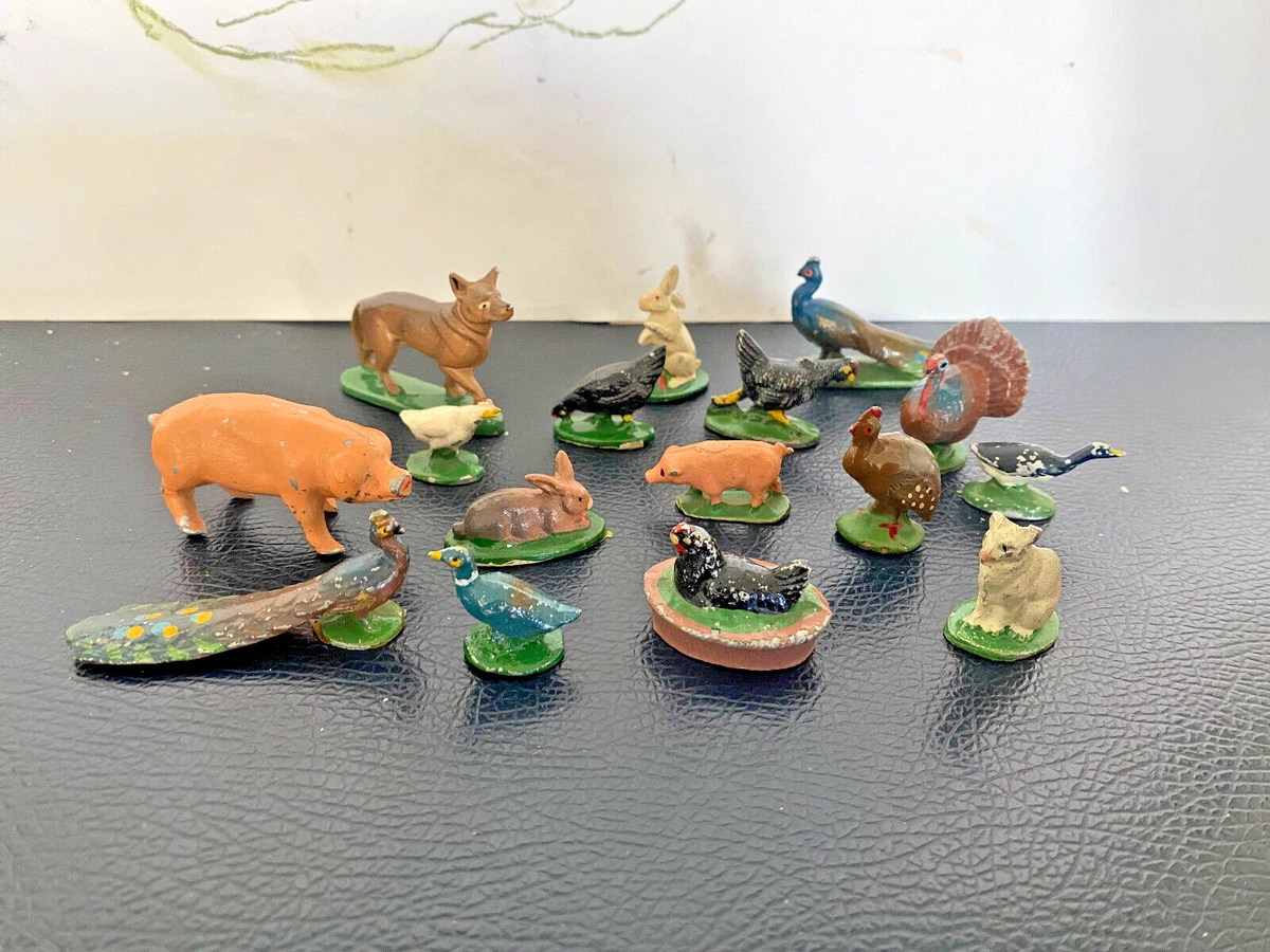Figurine Ancienne Quiralu 'Le Zoo, Le Cirque' - Éléphant En Biscuit Peint - Occasion