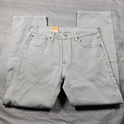 New Levi's Men's 501 Original Fit Jeans (2008 Discontinued), Neutral Gray, 32x29