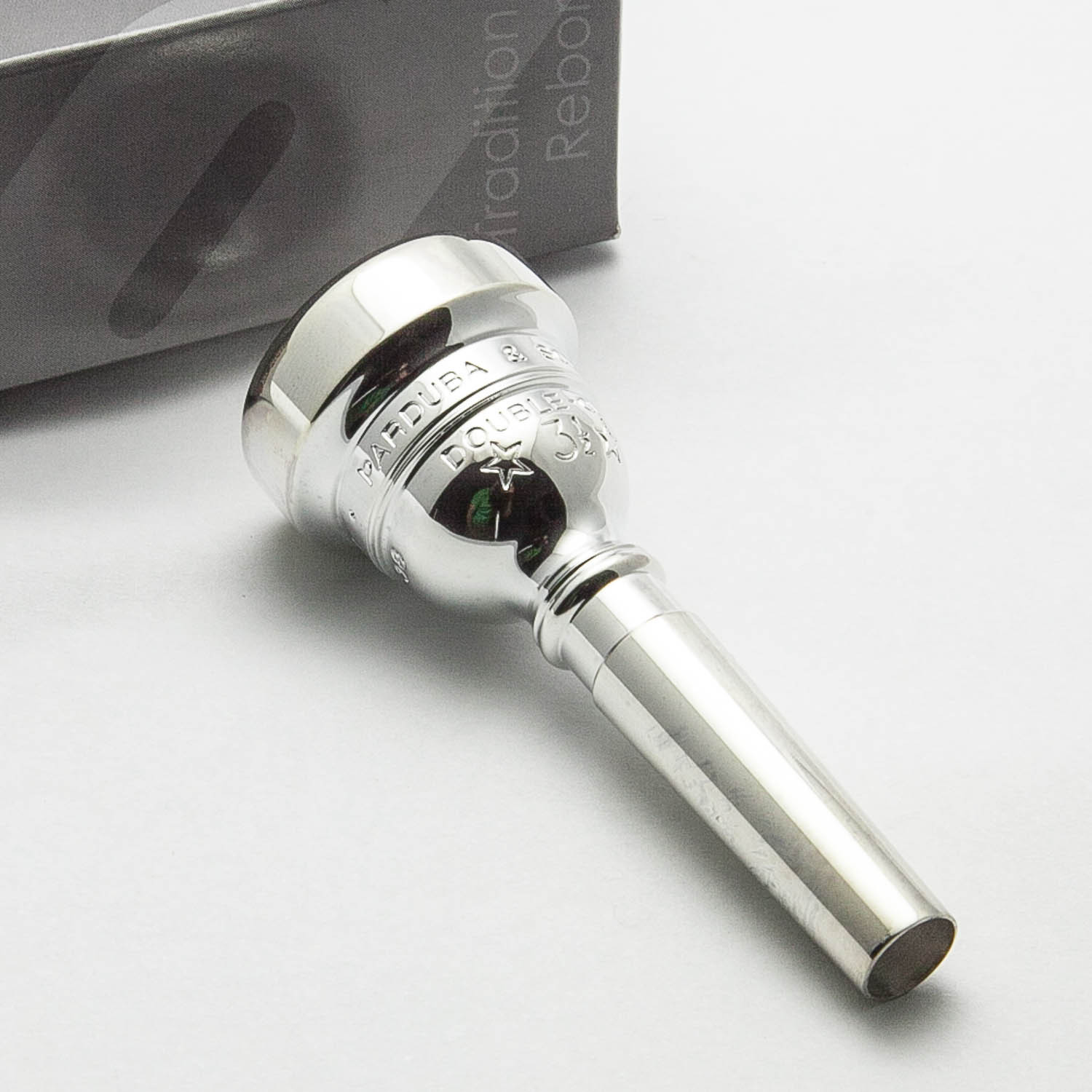 Parduba Silver Double Cup Flugelhorn Mouthpiece (Small Morse/Bach Taper