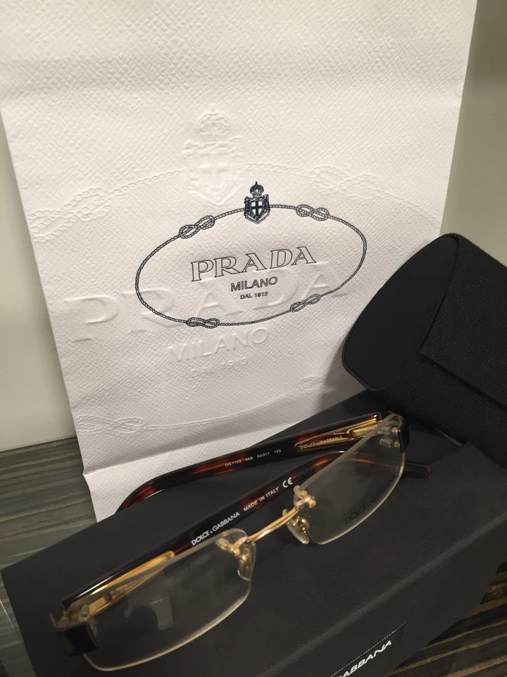 Nuevo Dolce Gabbana DG 1153 068 Auténtico Marco Rx 52mm Anteojos D G FUNDA Foto 4 de 4