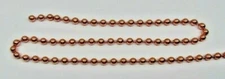 Solid COPPER BALL #13 CHAIN 6.3mm bead ~ Various Bulk Lengths + Connectors