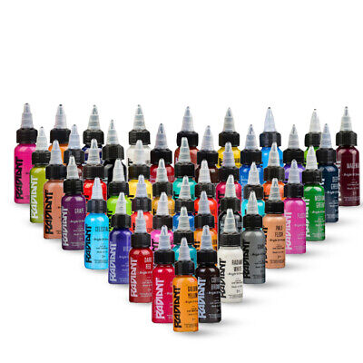 RADIANT Tattoo Inks Set of 19 Standard Colors 1 oz 30 ml Bottles Authentic  USA | eBay