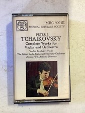 Vintage Cassette Tape Peter I. Tchaikovsky Complete Works for Violin  Orchestra