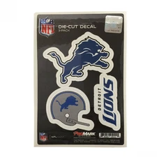 Team ProMark NFL Detroit Lions Die-Cut Decal Sticker 3-Pack Made in U.S.A