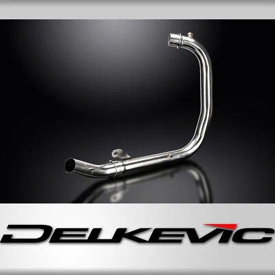 DELKEVIC Cabezal de tubo de escape de acero inoxidable Royal Enfield Hunter HNTR 350 2022-2024