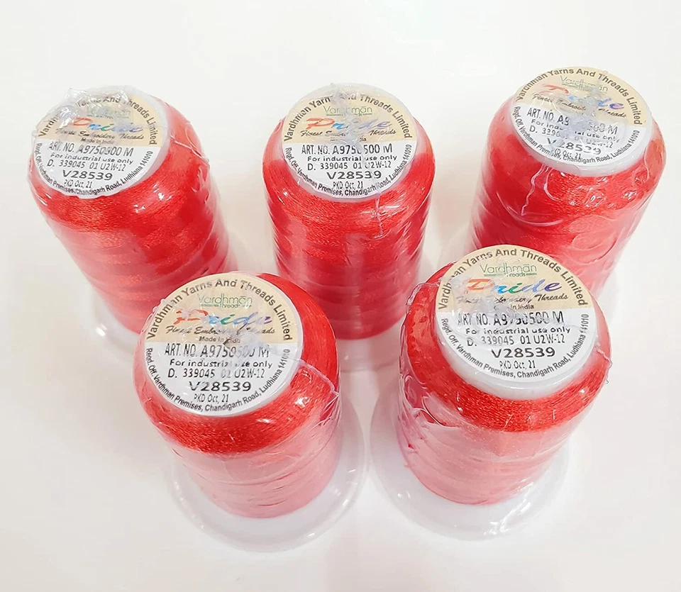 Vardhman Embroidery Threads, Trilobal Polyester 500 Meters (Set of 2 shades) - Image 2 of 3