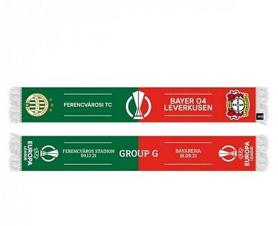 UEFA EUROPA LEAGUE FERENCVAROS-BAYER LEVERKUSEN MATCHDAY FOOTBALL SCARF  2021/22