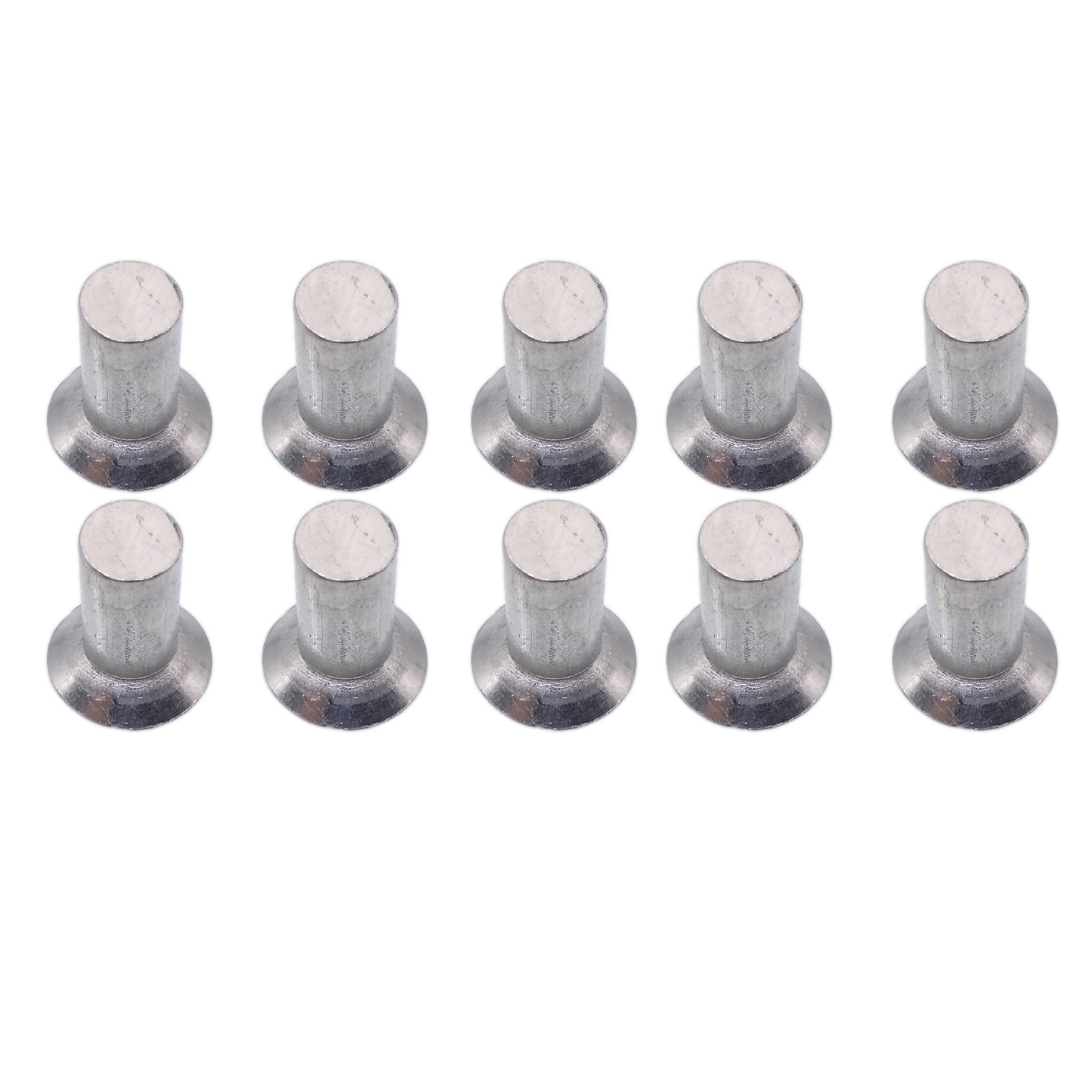 US Stock 100x 6mm Dia 12mm Shank CSK Flat Countersunk Head Aluminum ...