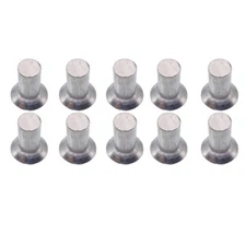 US Stock 100x 6mm Dia 12mm Shank CSK Flat Countersunk Head Aluminum Solid Rivets