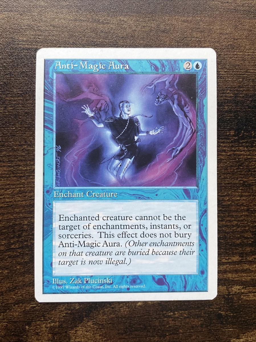 Anti-Magic Aura 5th Fifth Edition MTG Magic The Gathering D8468