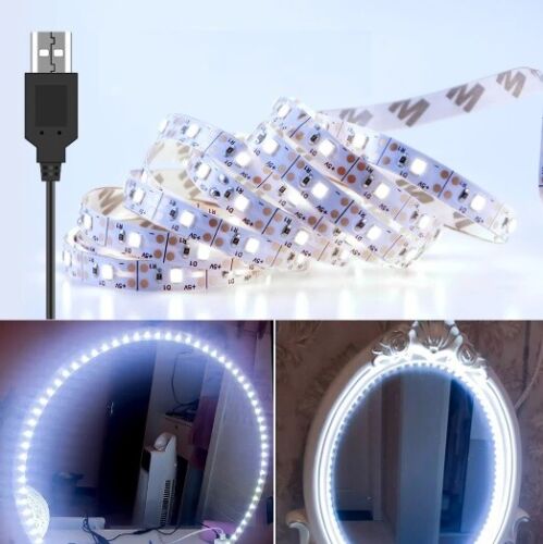 Maquillage Miroir Lampes Ruban LED Bande Hollywood Coiffeuse Table Mural Feux - Imagen 1 de 26