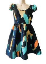 Moulinette Soeurs Anthropologie Fit And Flare Pinion Dress Sz 0