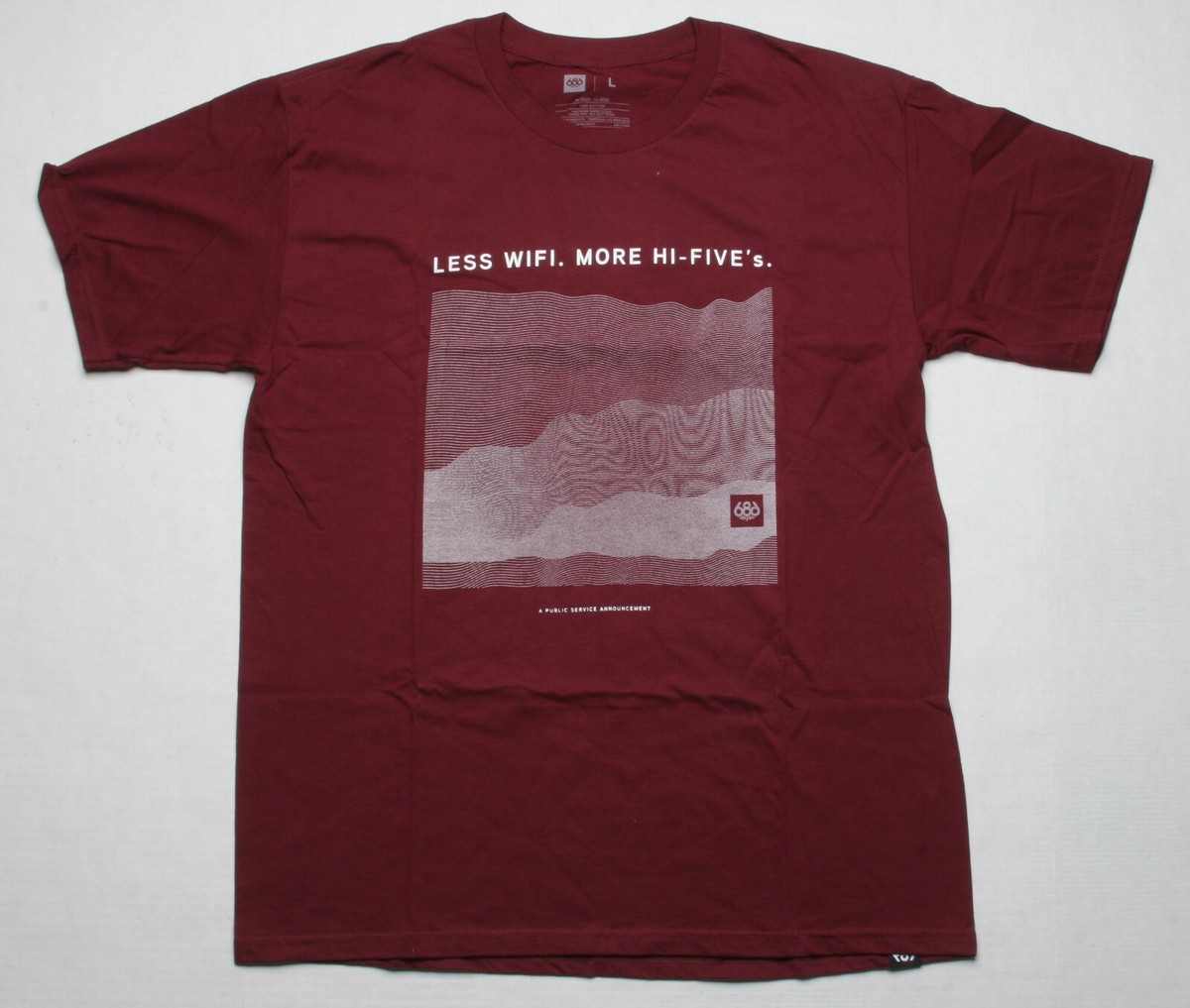 686 Hi Five Tee (L) Maroon L8WPTS03-MAR | eBay