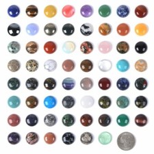 Wholesale 18mm Round cabochon CAB flatback semi-precious gemstone Save  in bulk