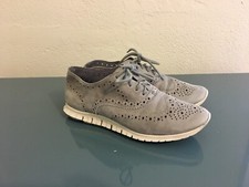 Cole Haan Zerogrand Gray Wingtip Oxford Suede Women&rsquo;s 5.5B