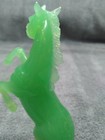 Vintage Jade Green Plastic Rearing Horse Figurine Hong Kong — photo 5