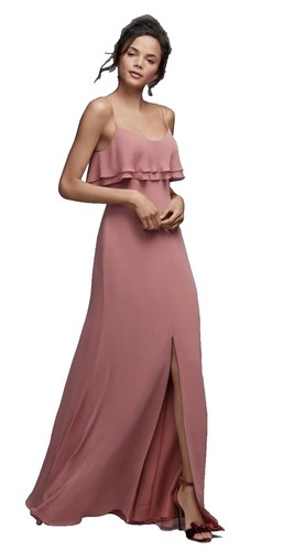 NWT $270Watters Watters Formal Prom Bridesmaid Dress Canyon Crinkle Chiffon  Sz 8 | eBay