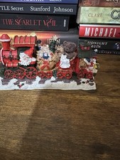 Holiday Christmas Train Home Decor Ceramic Cu...
