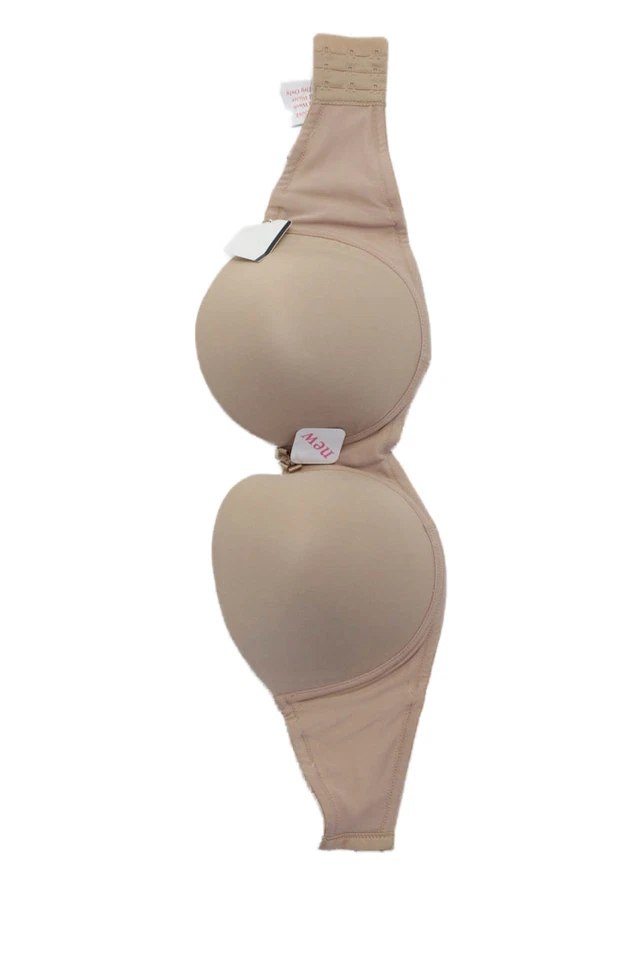 Conjunto de sujetador sin tirantes y sujetador básico con aros Panache para mujer beige talla 34G Foto 2 de 4
