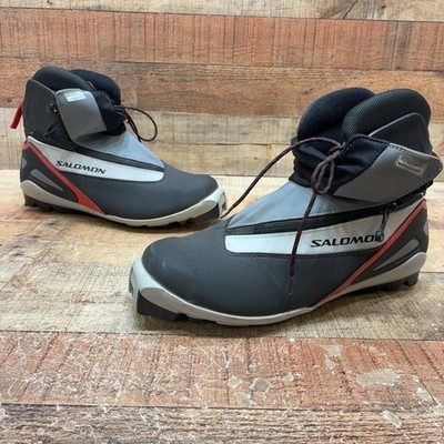 Salomon SNS Profil Nordic Cross Country Ski Boots Mens 9 EU 42 2/3 Black Red