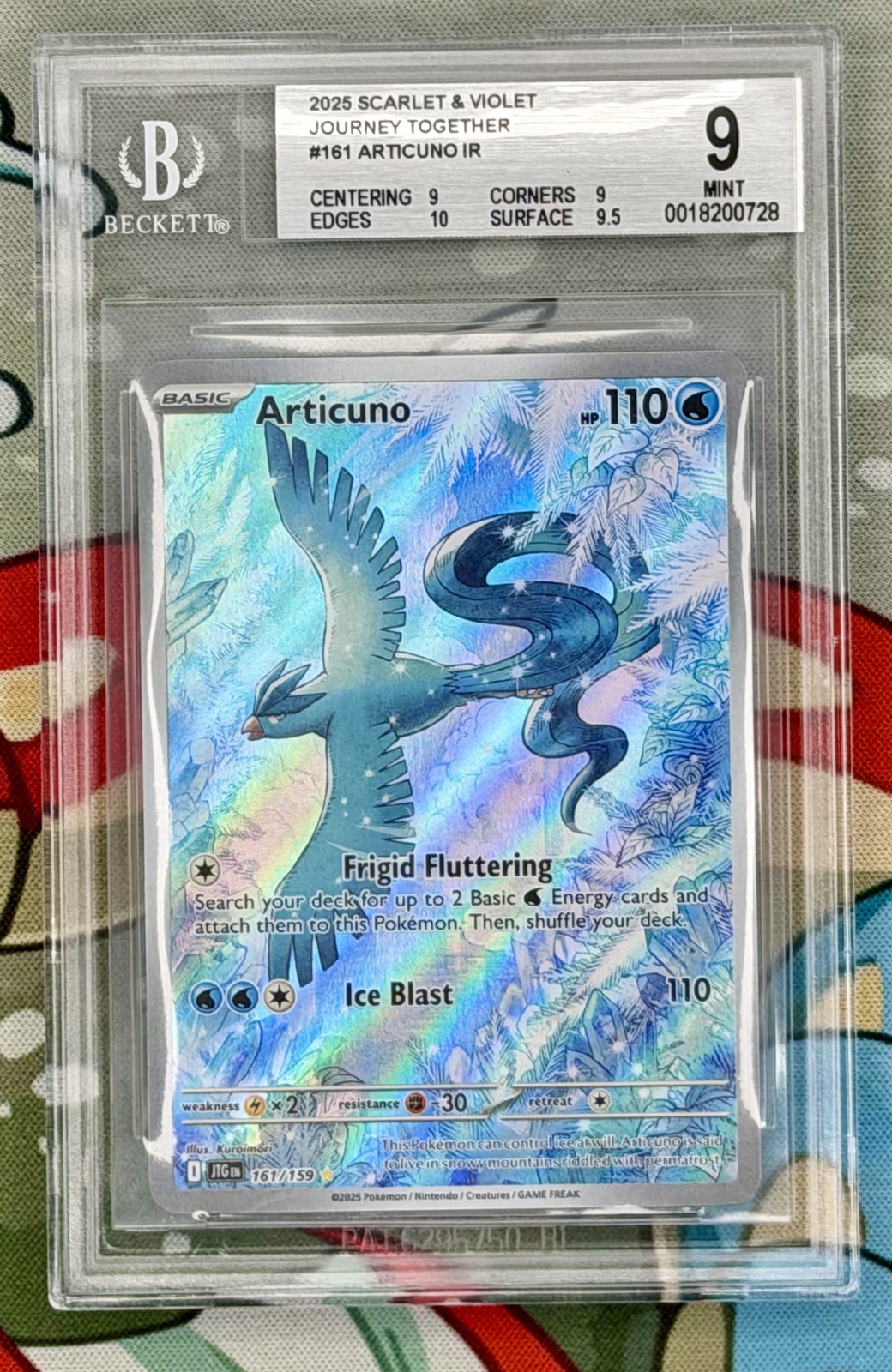 BGS 9 Articuno 161/159 SV Journey Together Illustration Rare Pokemon Card
