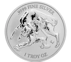 2024 1 oz Texas Mint Steer Wrestling Silver Reverse Proof Round