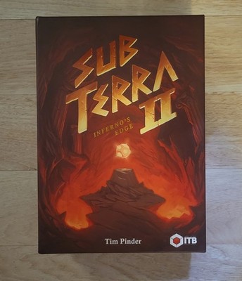 Sub Terra II Board Game + Custom Made Wooden Insert + Custom Painted Miniatures