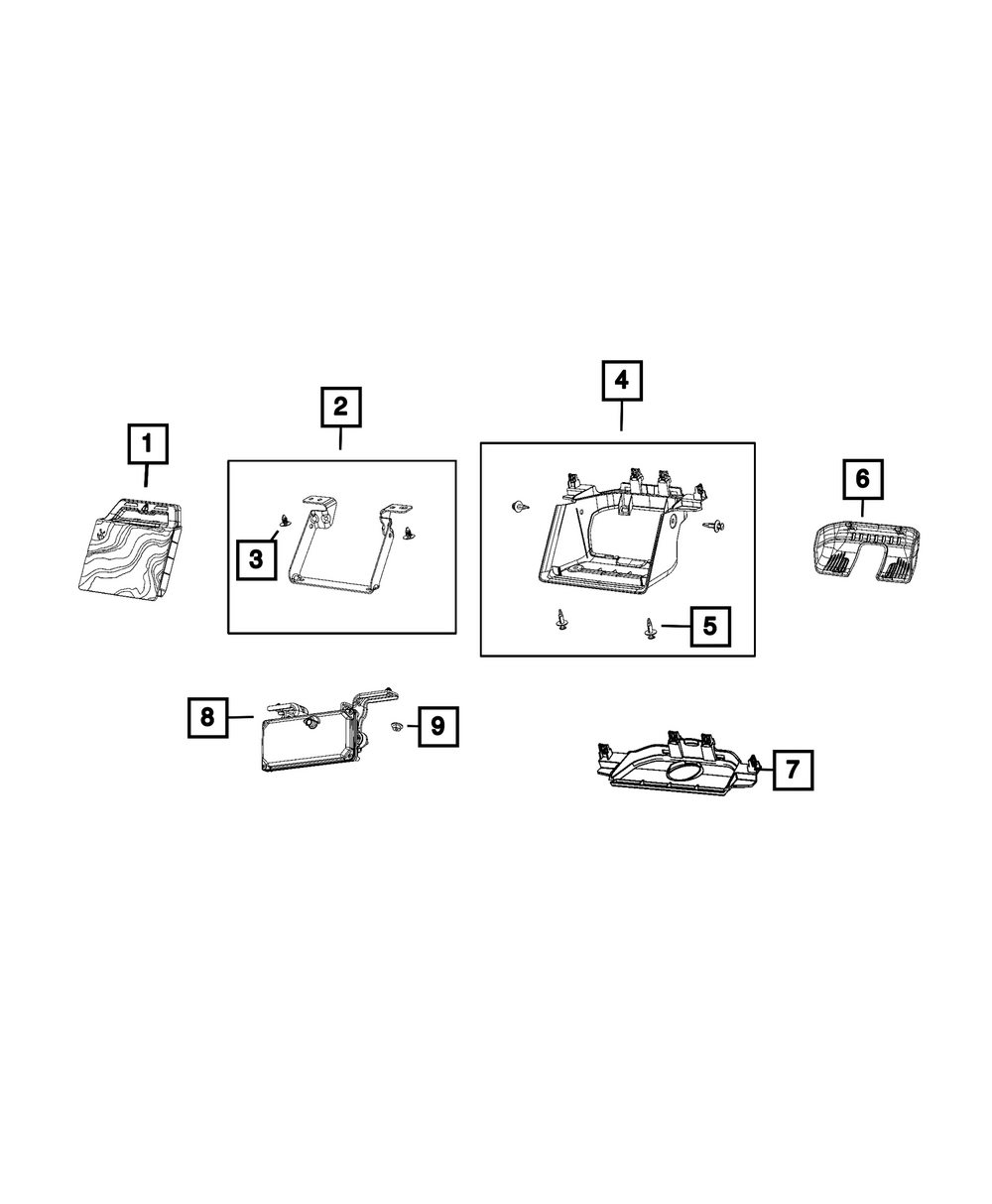 Genuine Mopar Forward Facing Camera 68484709AG