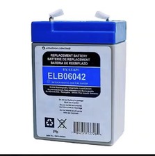 Lithonia ELB06042 Emergency Light Replacement Battery By SigmasTek - 6V 4.5AH F1