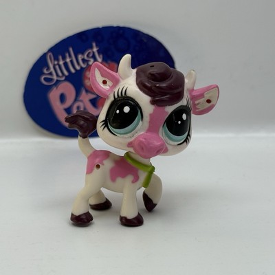 BUTTERY GREENFIELD COW #3747 - Authentic Littlest Pet Shop - Hasbro LPS