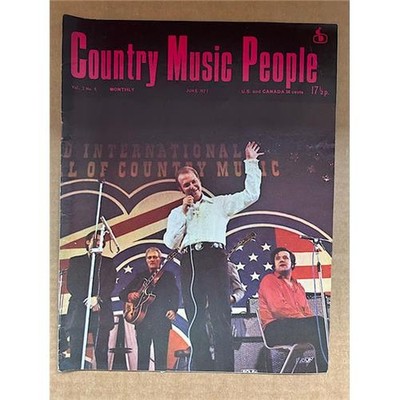 HANK WILLIAMS JR COUNTRY MUSIC PEOPLE MAGAZINE JUNE 1971 - HANK WILLIAMS JR cove
