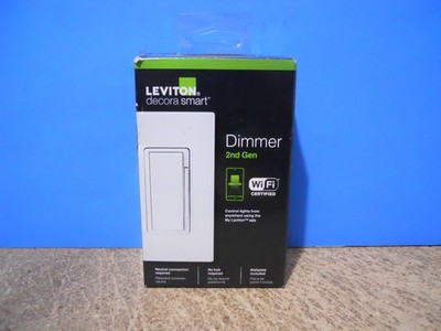 Leviton Decora Smart Wi-Fi Dimmer 2nd Gen w/Wallplate White Alexa Google