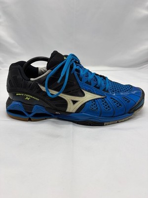 Mizuno Men s Wave Tornado X Black/Blue Volleyball Shoes - Size 10