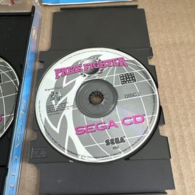 Prize Fighter (Sega CD} Game  Complete CIB  w/ Book- 2 Discs - Case GC