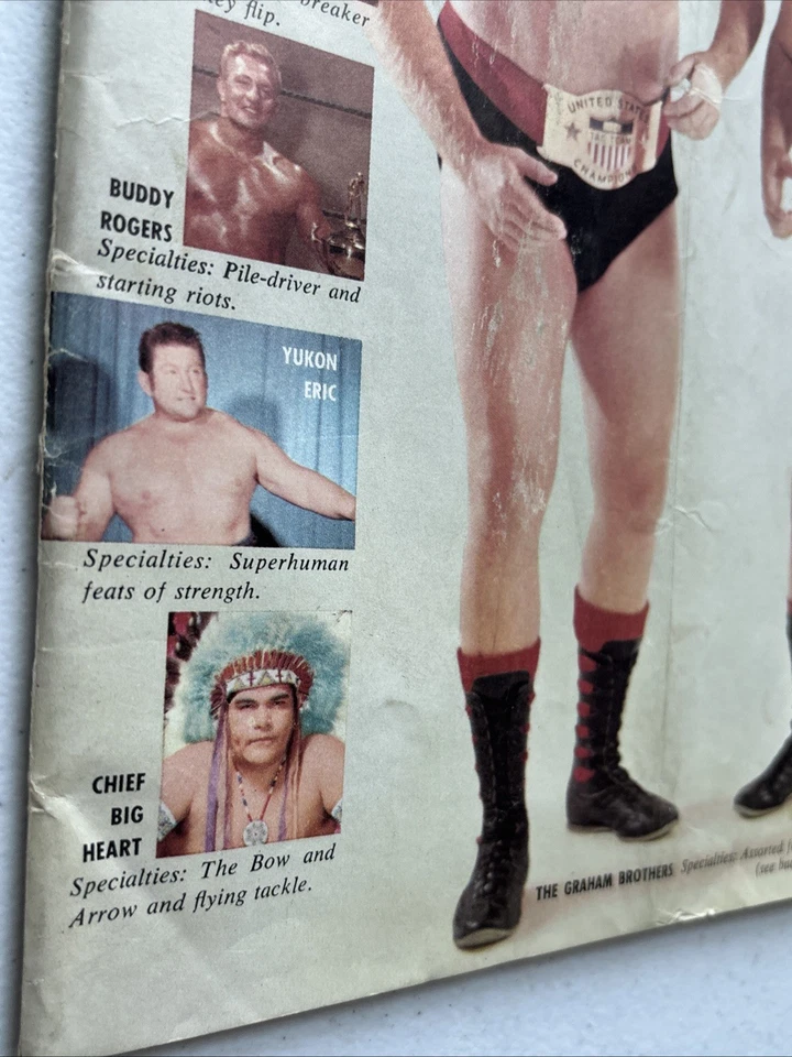 Vintage 1st Issue of Wrestling Revue Magazine (Fall 1959) w/Graham Bros. **READ! - Image 4 of 4