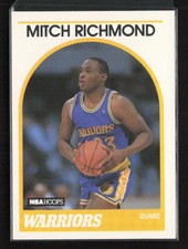 1989-90 NBA HOOPS Rookie Card #260 - MITCH RICHMOND ? Golden State Warriors. rookie card picture
