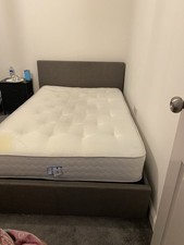 Berlin Grey Fabric Ottoman Storage Bed Frame - 4ft6 Single 4ft6