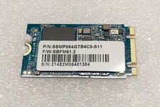 Phison 64GB M.2 SATA SSD 42mm 2242 SSMP064GTB4C0-S11 Drive - USED