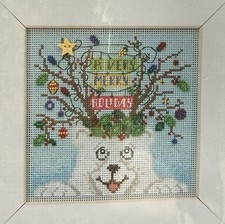 Mill Hill Buttons Beads Winter Series Kit Beary Merry Christmas w Ceramic Button