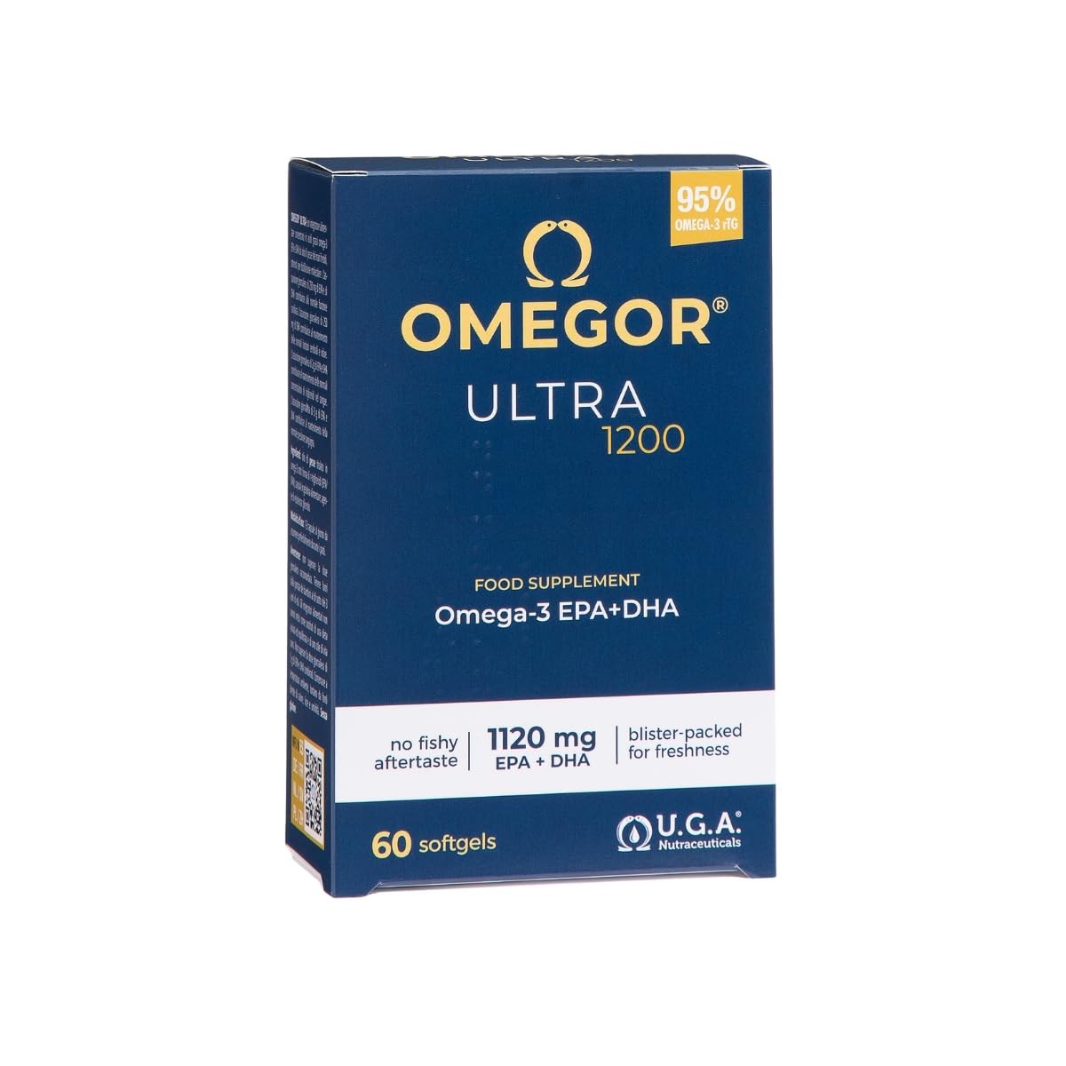 OMEGOR Ultra 1200 Omega 3 IFOS 5 Stelle: Integratore EPA e DHA Puro