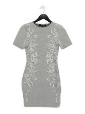 French Connection Bodycon Midi Dress UK10 in Grey