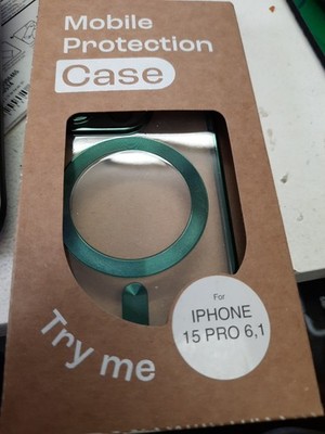 T-Mobile MAG-CASE Cover Transparent Grün Für Iphone 15 Pro
