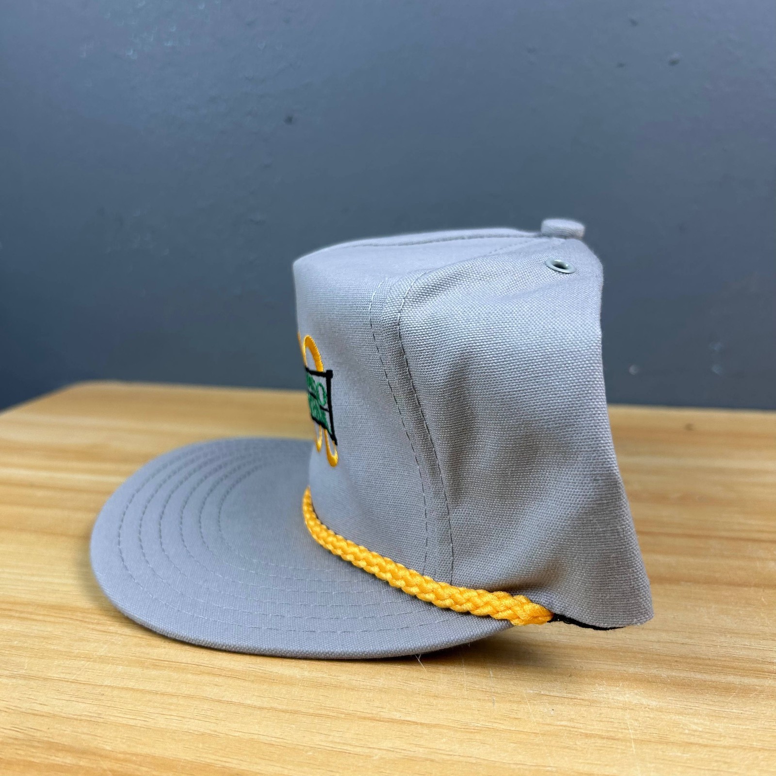 Kap King Trucker Hat Gray Patch Snapback Yellow R… - image 2