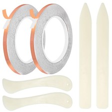 7/32" Copper Back Copper Foil Tape for Stained Glass and Crafts, 2 Rolls 36 Yard