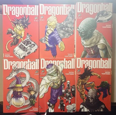 LOT OF 6 Dragon Ball 3-in-1 Edition Vol 1-18 English Manga Viz