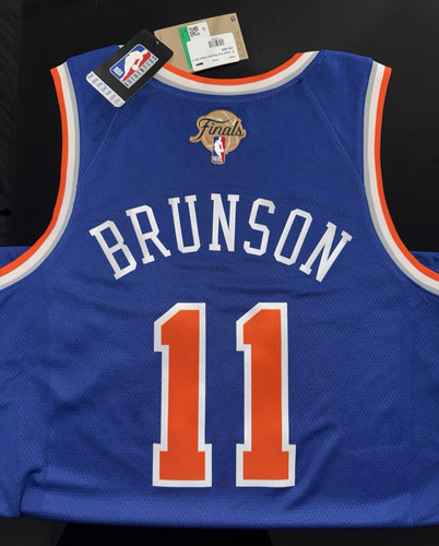 ✅ Nike New York Knicks Blue Jersey NBA Finals Patch Jalen Brunson❗️