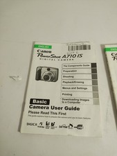 Canon Powershot A710 IS Digital Camera User Guide Instruction Manuals